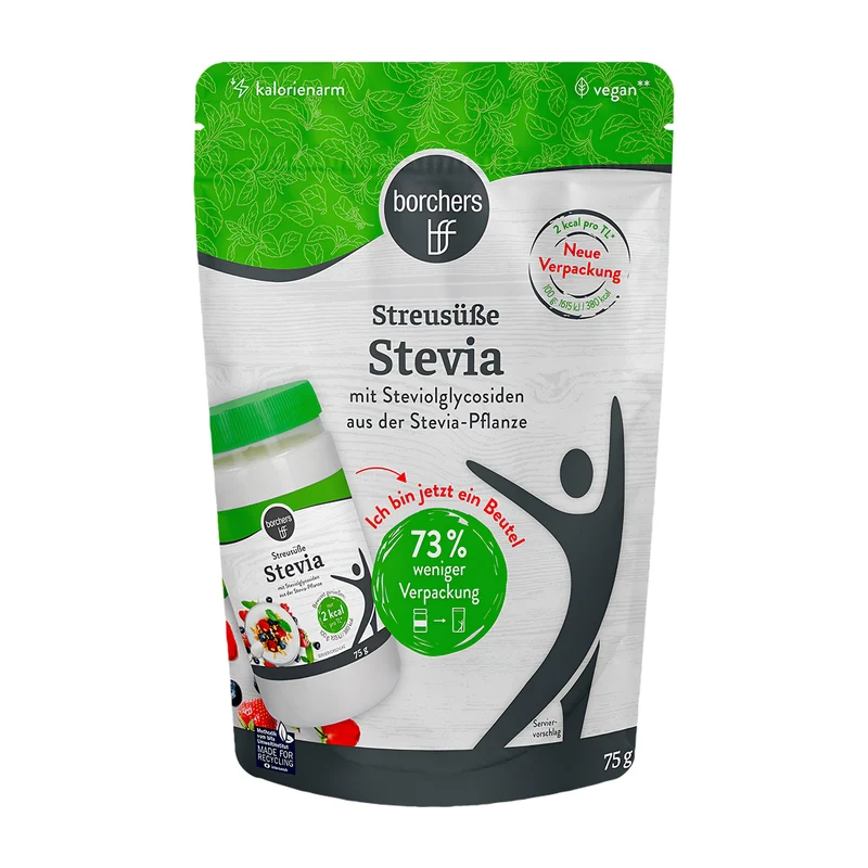 borchers Stevia Streusüße - Alternative zu Zucker, Kalorienarm, Süßungsmittel