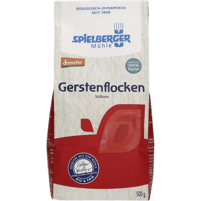 Spielberger Bio Gerstenflocken, demeter 500 g