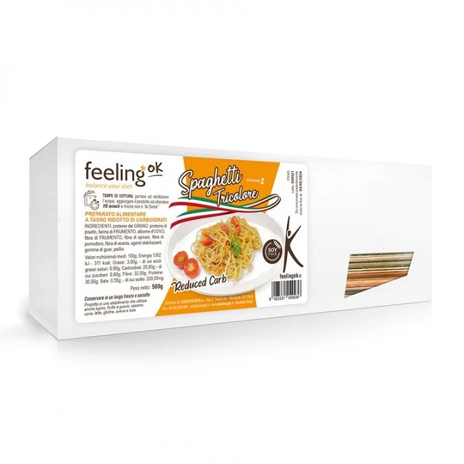 Spaghetti Tricolore +Fibre 500g