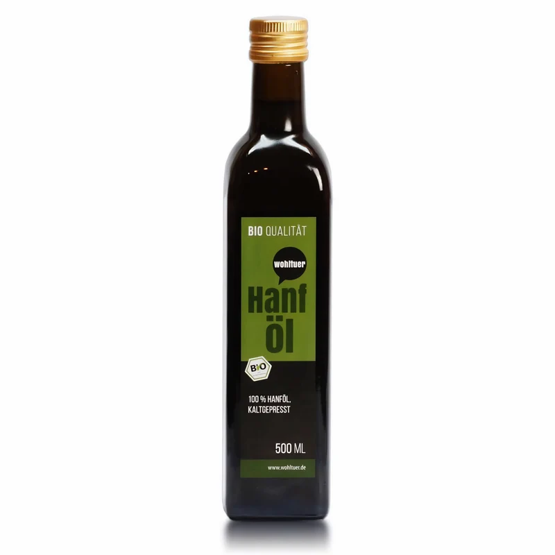 Wohltuer Bio Hanföl kaltgepresst - 500ml