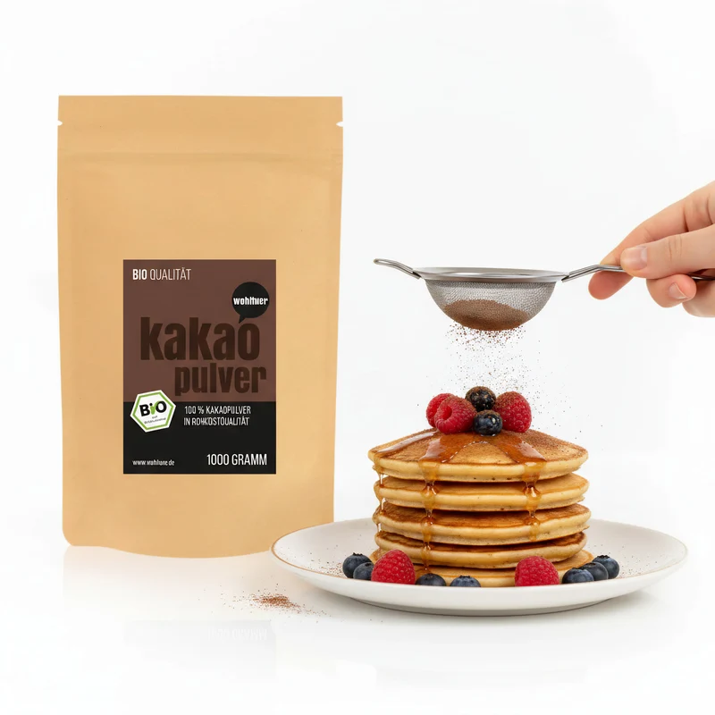 Wohltuer Bio Kakaopulver kaltgepresst - 1000g