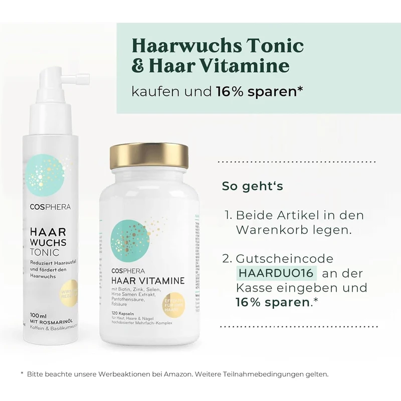 Cosphera Haar Vitamine - 120 Kapseln