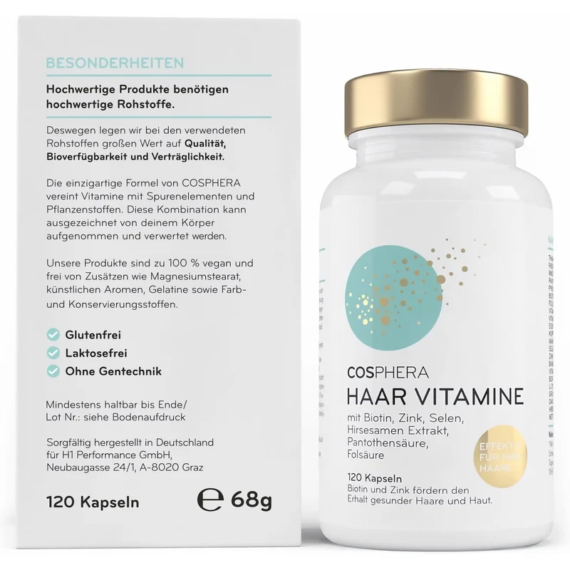 Cosphera Haar Vitamine - 120 Kapseln