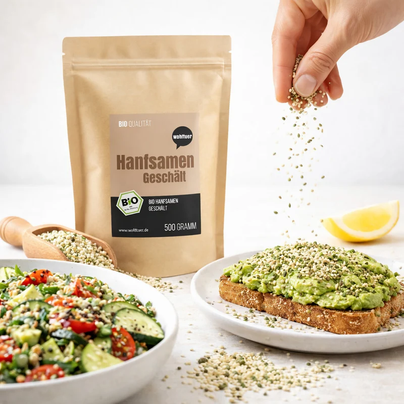 Wohltuer Bio Hanfsamen geschält - 1kg