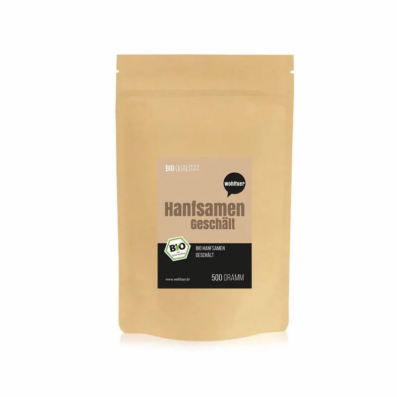 Wohltuer Bio Hanfsamen geschält - 1kg