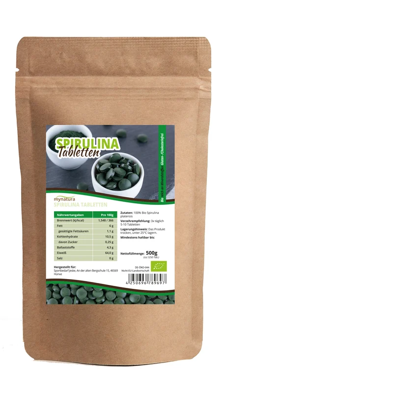 Mynatura Bio Spirulina Tabletten – 500g