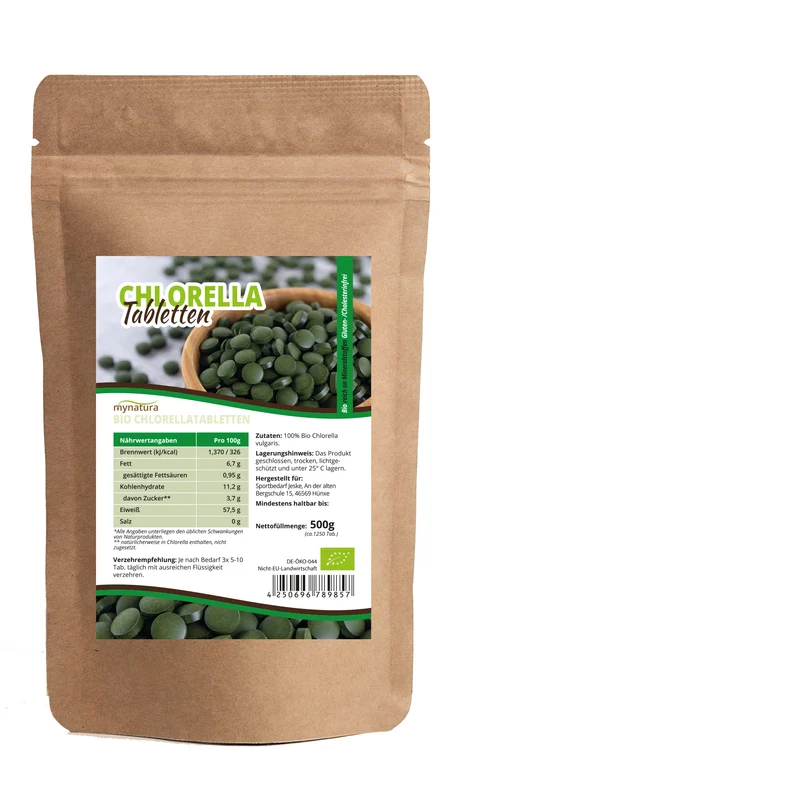 Mynatura Bio Chlorella Tabletten – 500g