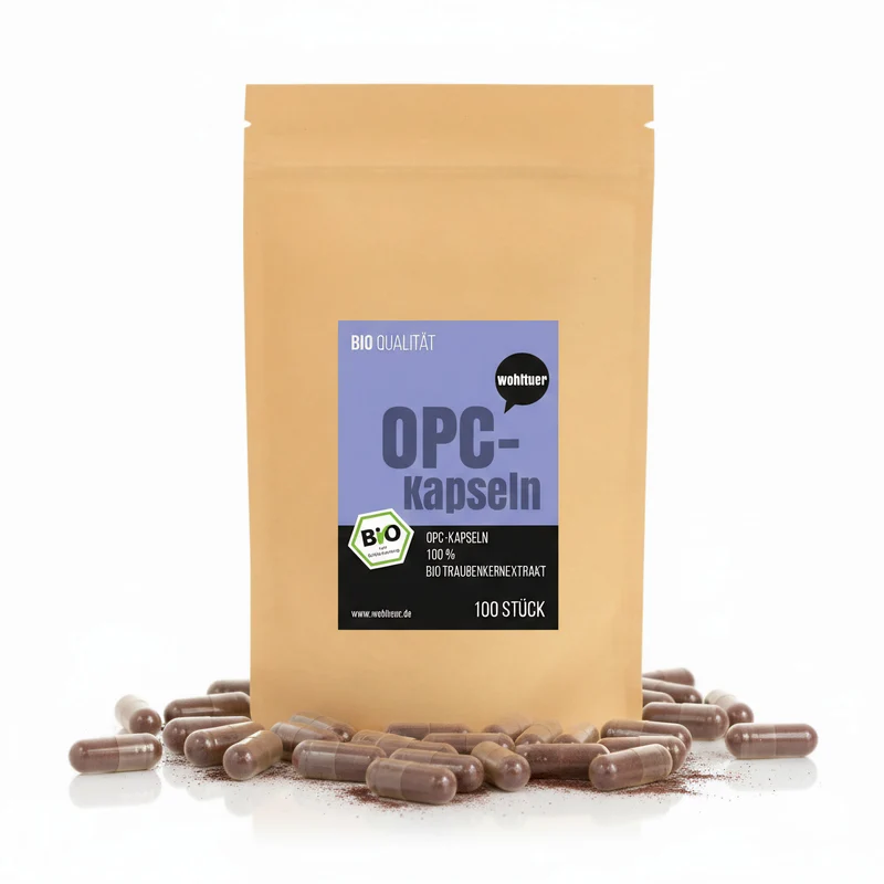 Wohltuer Bio OPC Traubenkernextrakt - 100 Kapseln
