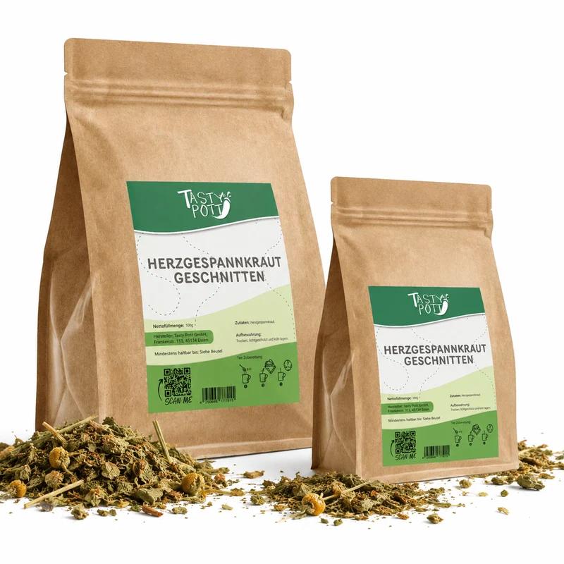 Tasty Pott Herzgespannkraut getrocknet & geschnitten - im Beutel