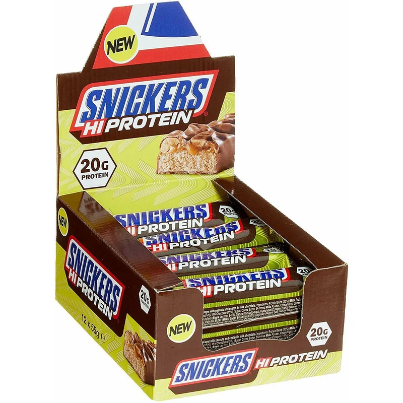 Snickers Hi Protein Riegel - 12x55g
