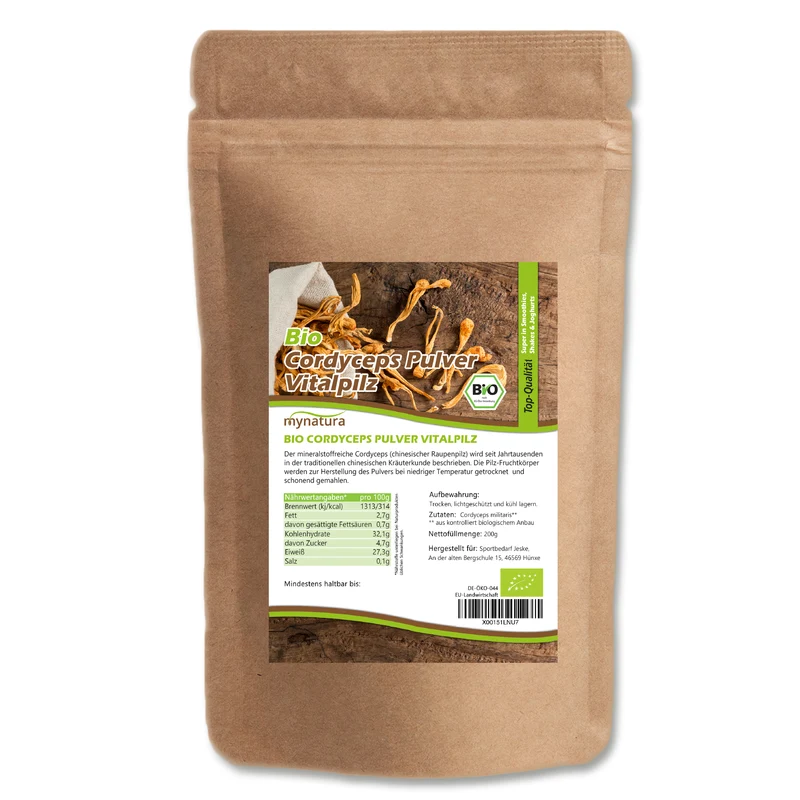 Mynatura Bio Cordyceps Pilzpulver – 200g