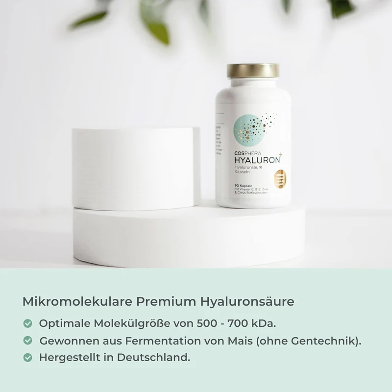 Cosphera Hyaluronsäure Kapseln 500 mg pro Kapsel - 90 Kapseln