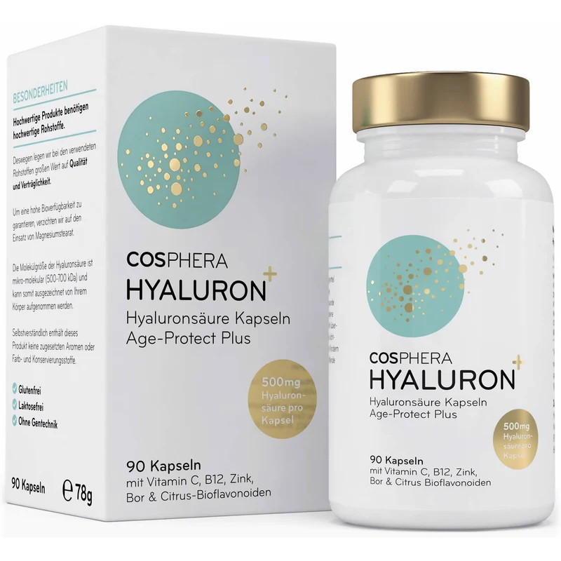 Cosphera Hyaluronsäure Kapseln 500 mg pro Kapsel - 90 Kapseln