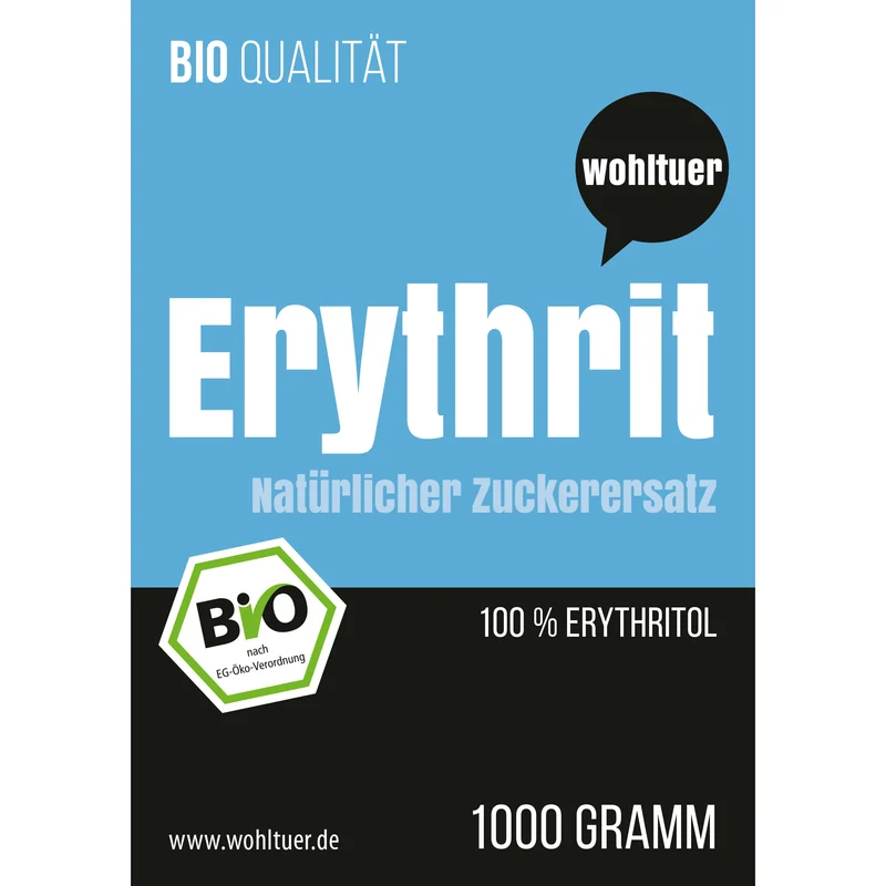 Wohltuer Bio Erythrit Süßmittel - 1000g