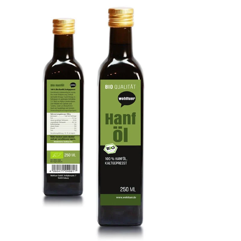 Wohltuer Bio Hanföl kaltgepresst - 250ml
