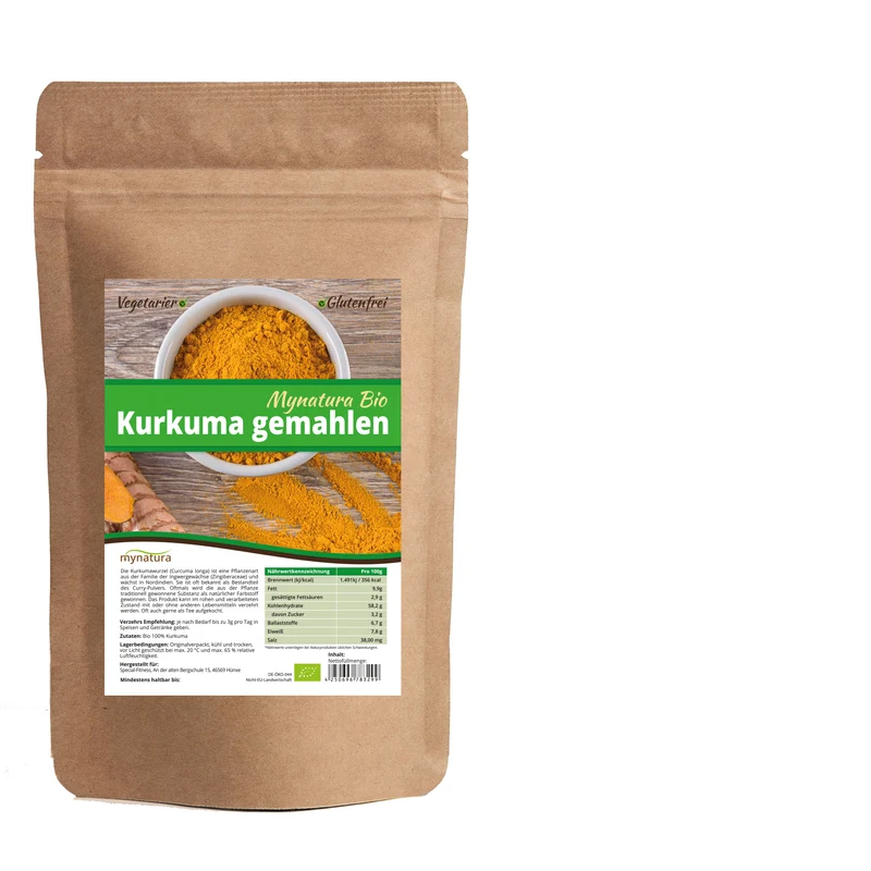 Mynatura Bio Kurkuma Pulver – 1000g
