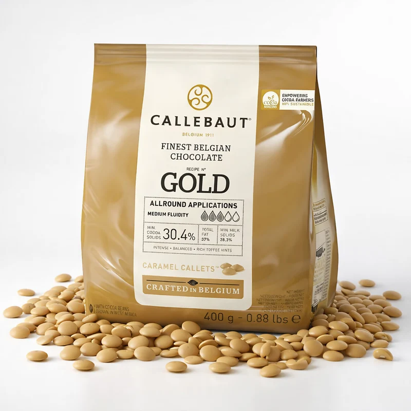 Callebaut GOLD Karamell-Schokoladenkuvertüre Callets - 400g