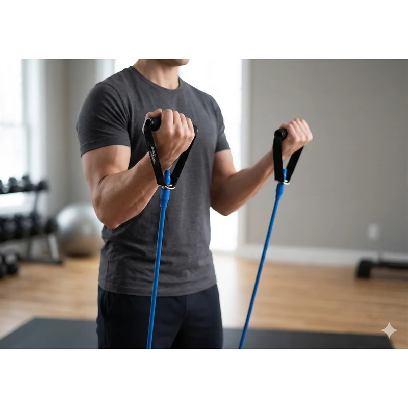 Dittmann BodyTube Gymnastikband mit Plastikgriffen - in unterschiedlichen Stärken