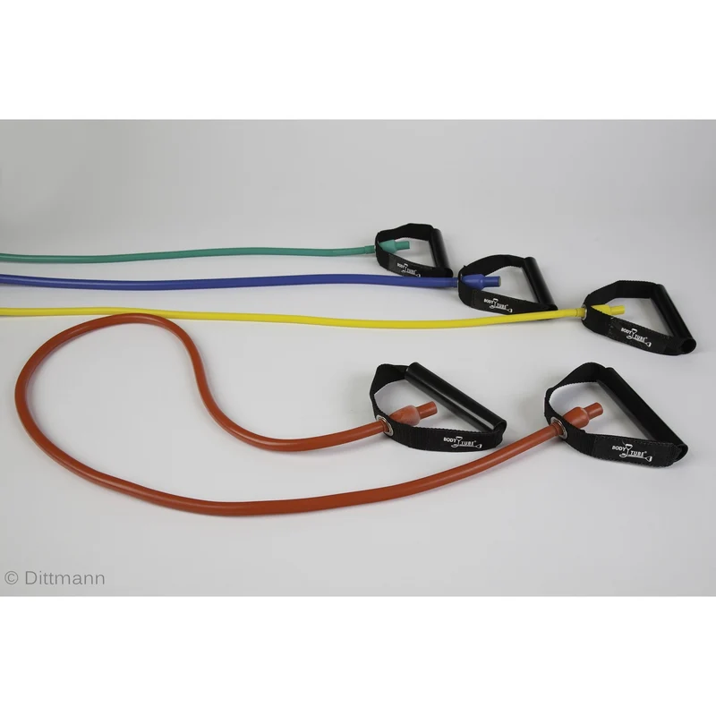 Dittmann BodyTube Gymnastikband mit Plastikgriffen - in unterschiedlichen Stärken