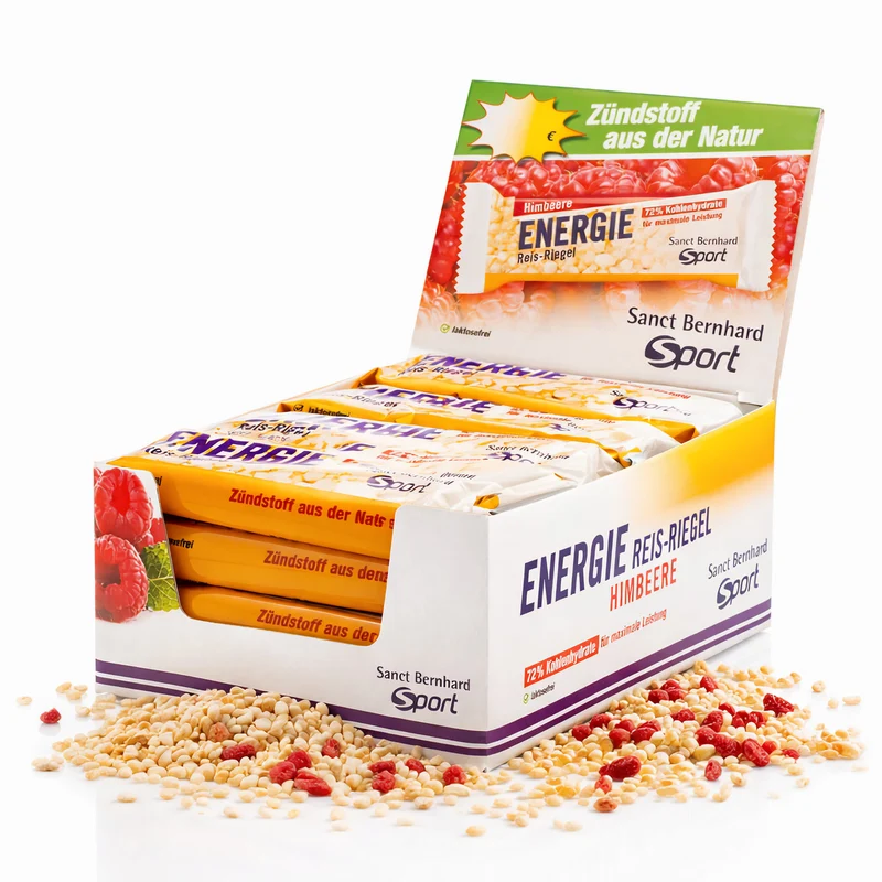 Sanct Bernhard SPORT Aktiv3 Energie Reis-Riegel 20x50g – verschiedene Geschmäcker