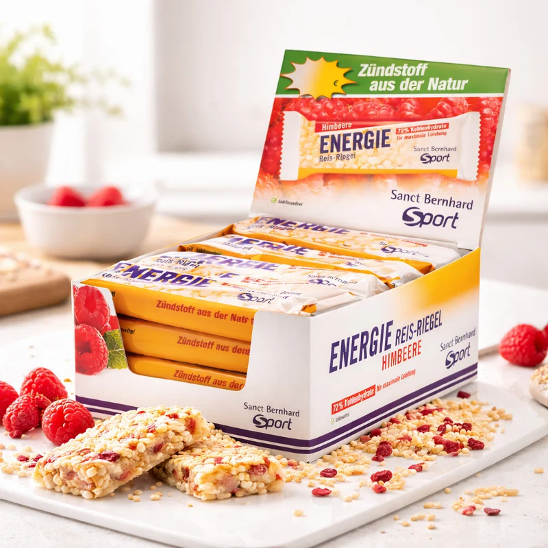 Sanct Bernhard SPORT Aktiv3 Energie Reis-Riegel 20x50g – verschiedene Geschmäcker