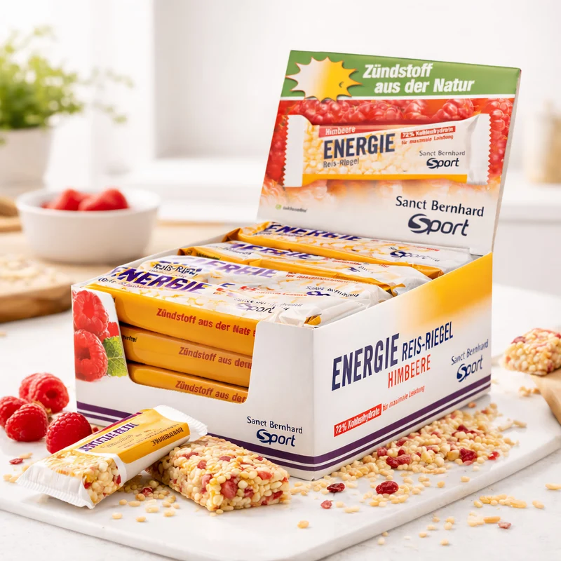 Sanct Bernhard SPORT Aktiv3 Energie Reis-Riegel 20x50g – verschiedene Geschmäcker