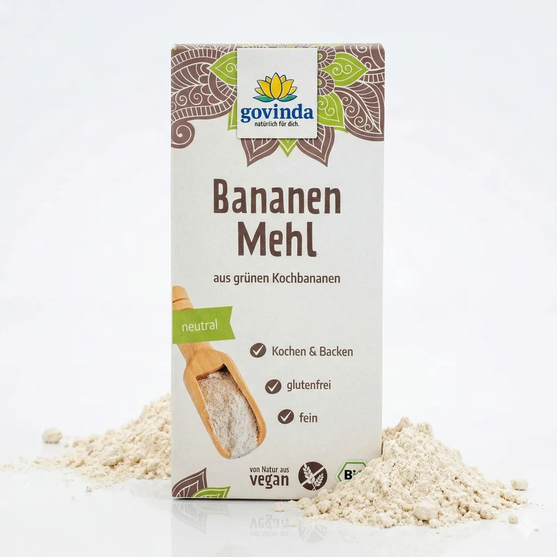 Govinda Bananenmehl aus grünen Kochbananen glutenfrei - 350g