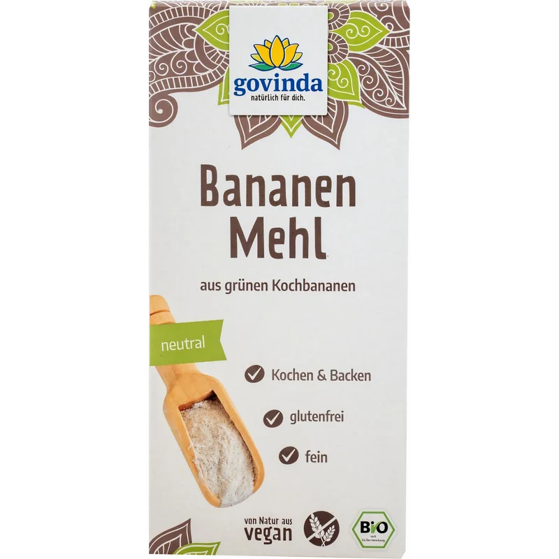 Govinda Bananenmehl aus grünen Kochbananen glutenfrei - 350g