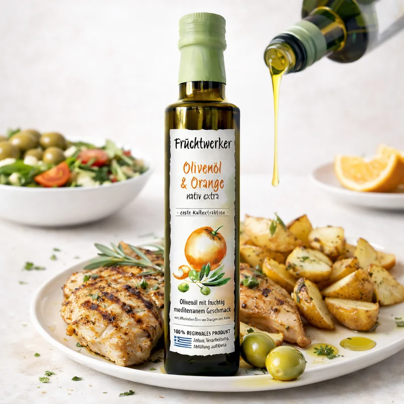 Fruchtwerker Olivenöl + Orange 250ml