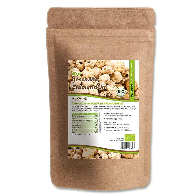 Mynatura Bio Erdmandeln ganz geschält – (1000g)