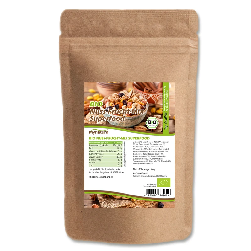Mynatura Bio Frucht-Nuss Mix „Superfood“ – in verschiedenen Größen