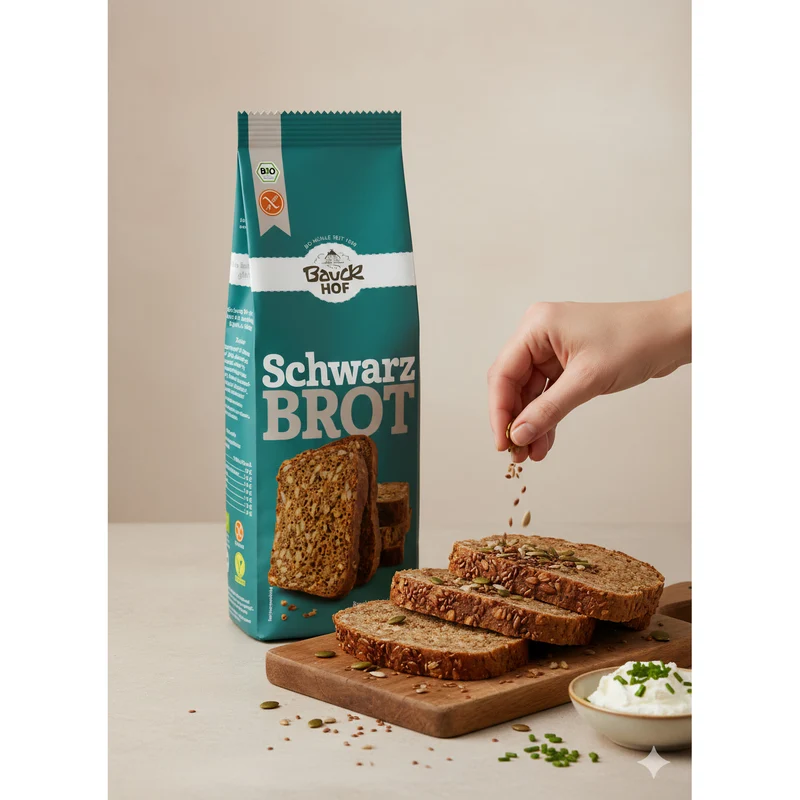 Bauckhof Bio Schwarzbrot Backmischung - 500g