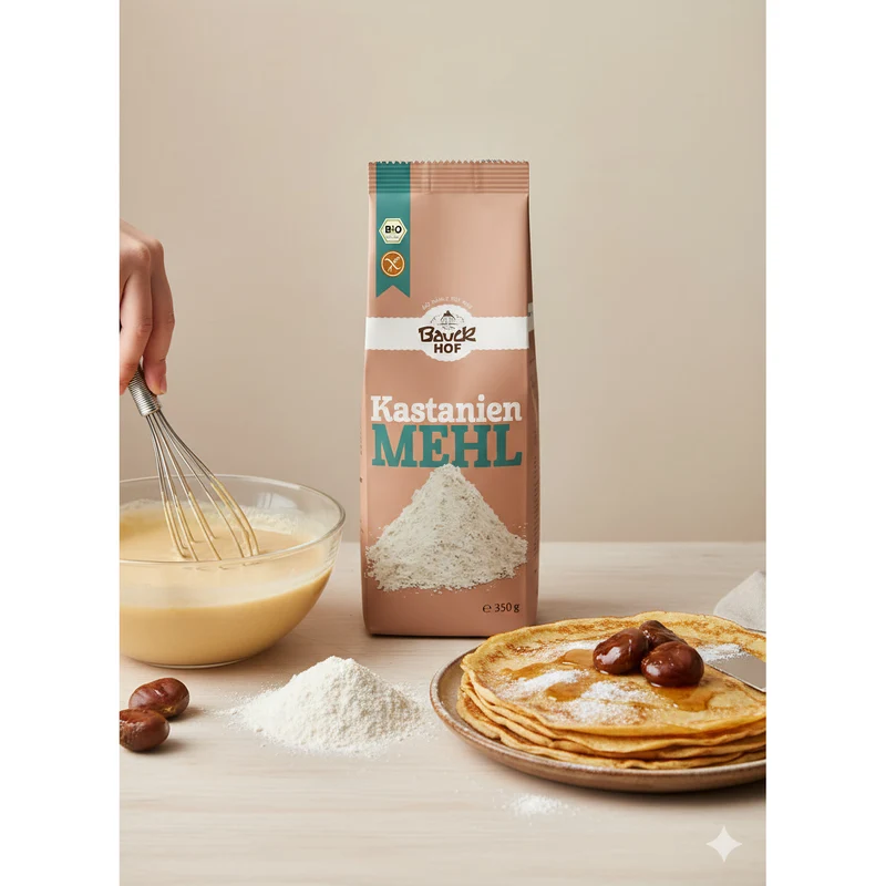 Bauckhof Bio Kastanienmehl Backmischung glutenfrei - 350g