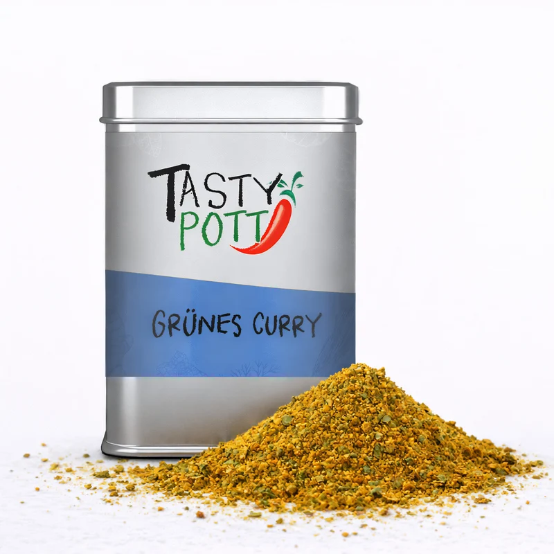 Tasty Pott Grünes Curry Gewürz - Thai Curry - 60g Dose