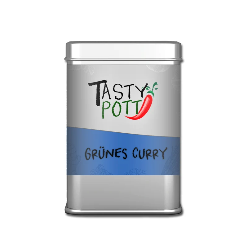 Tasty Pott Grünes Curry Gewürz - Thai Curry - 60g Dose