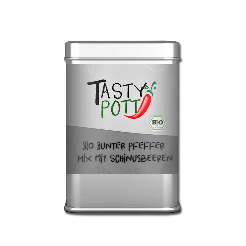 Tasty Pott Bio Bunte Pfeffermischung - 60g Dose