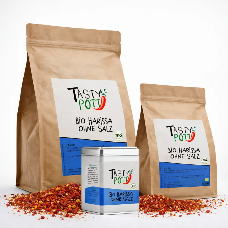 Tasty Pott Bio Harissa ohne Salz - Gewürzmischung - im Beutel