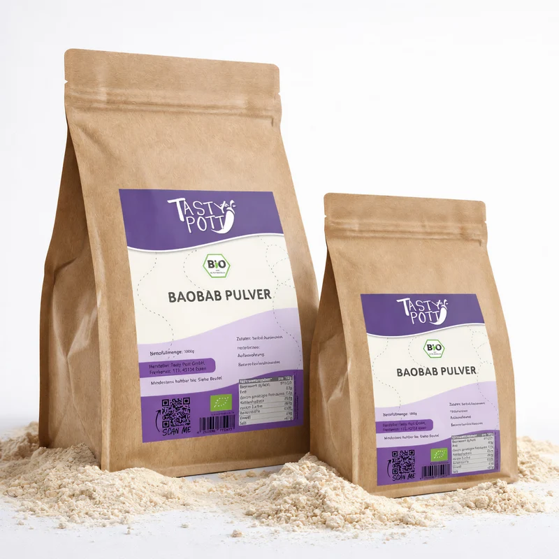Tasty Pott Bio Baobab Pulver - im Beutel