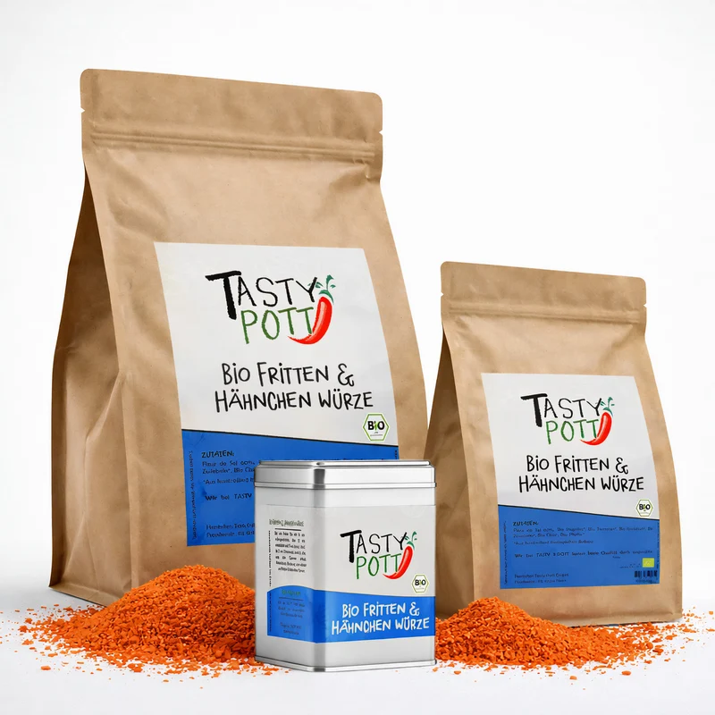 Tasty Pott Bio Fritten & Hähnchen Würze -im Beutel