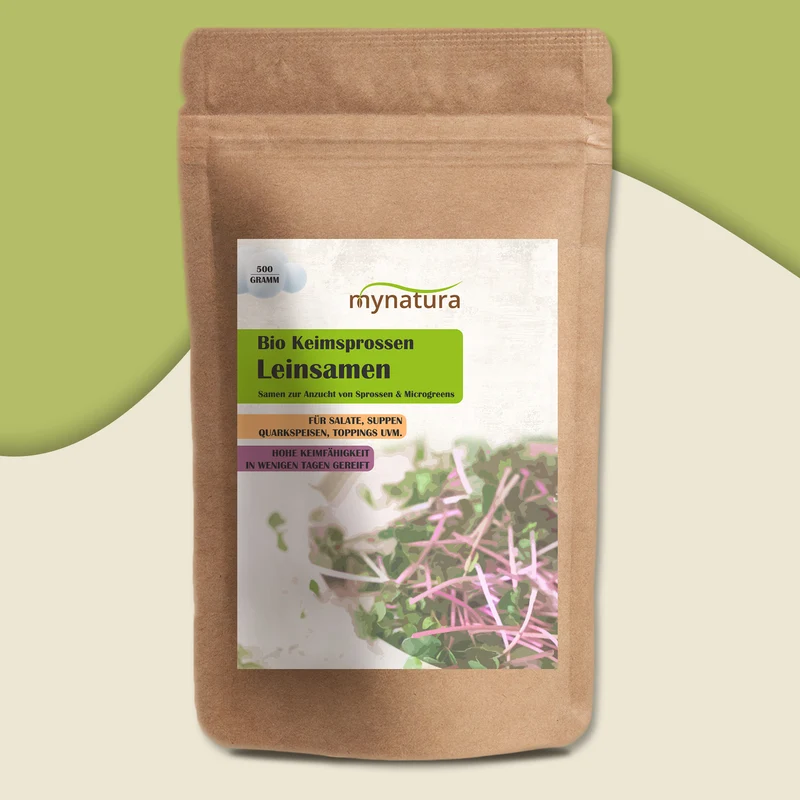 Mynatura Leinsamen Keimsprossen - 500g