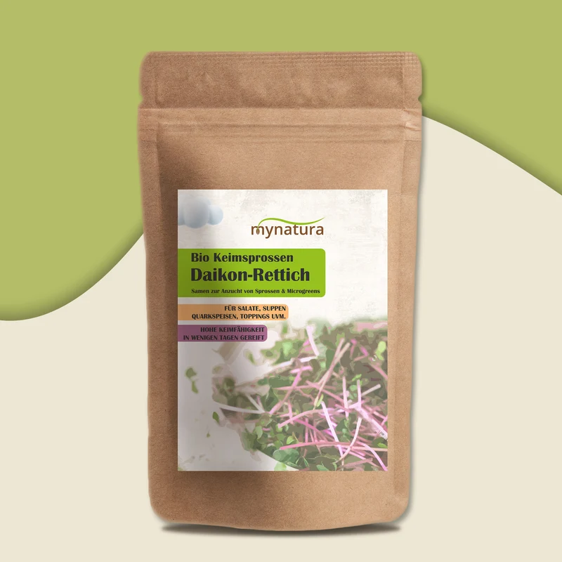 Mynatura Bio Daikon-Rettich Keimsprossen - 500g