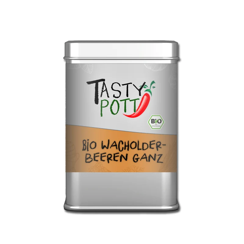 Tasty Pott Bio Wacholderbeeren ganz - 50g Dose