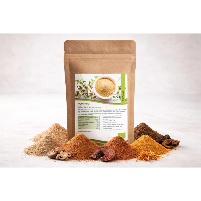 Mynatura Bio Vitalpilz Pulver Powermix - 100g