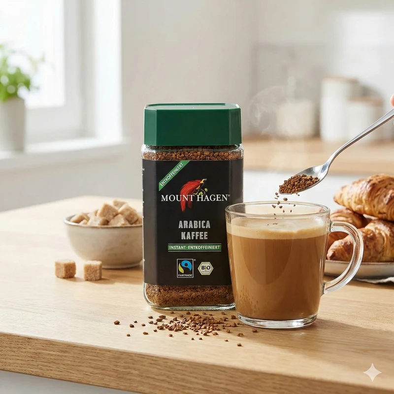 Mount Hagen löslicher Kaffee entcoffeiniert 100g