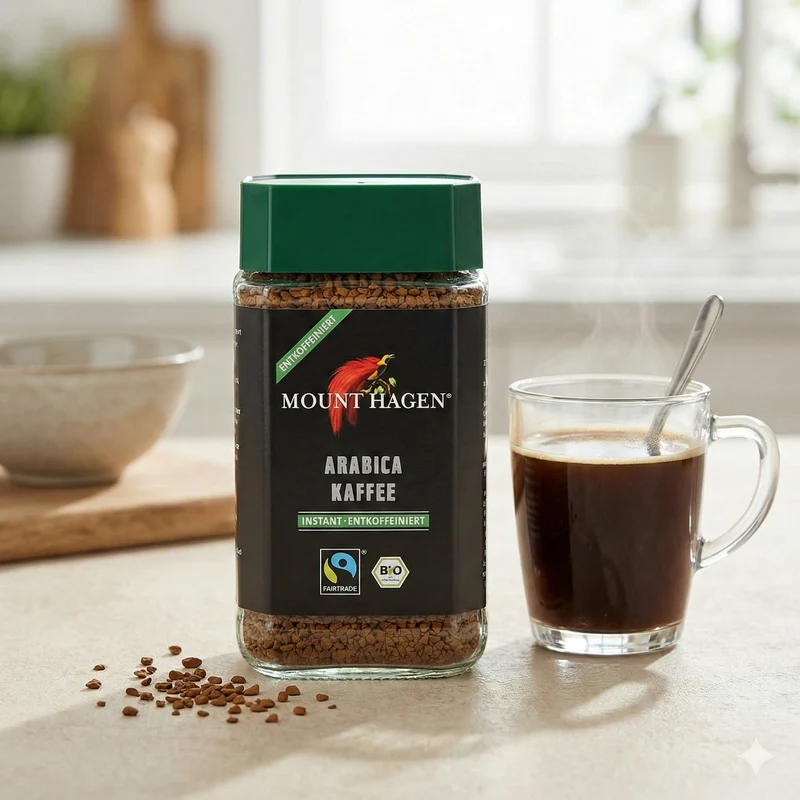 Mount Hagen löslicher Kaffee entcoffeiniert 100g