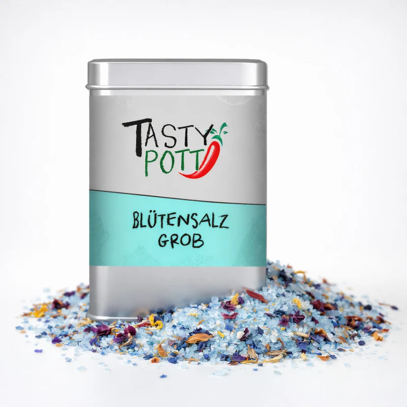 Tasty Pott grobes Blütensalz Salzmischung - 100g Dose