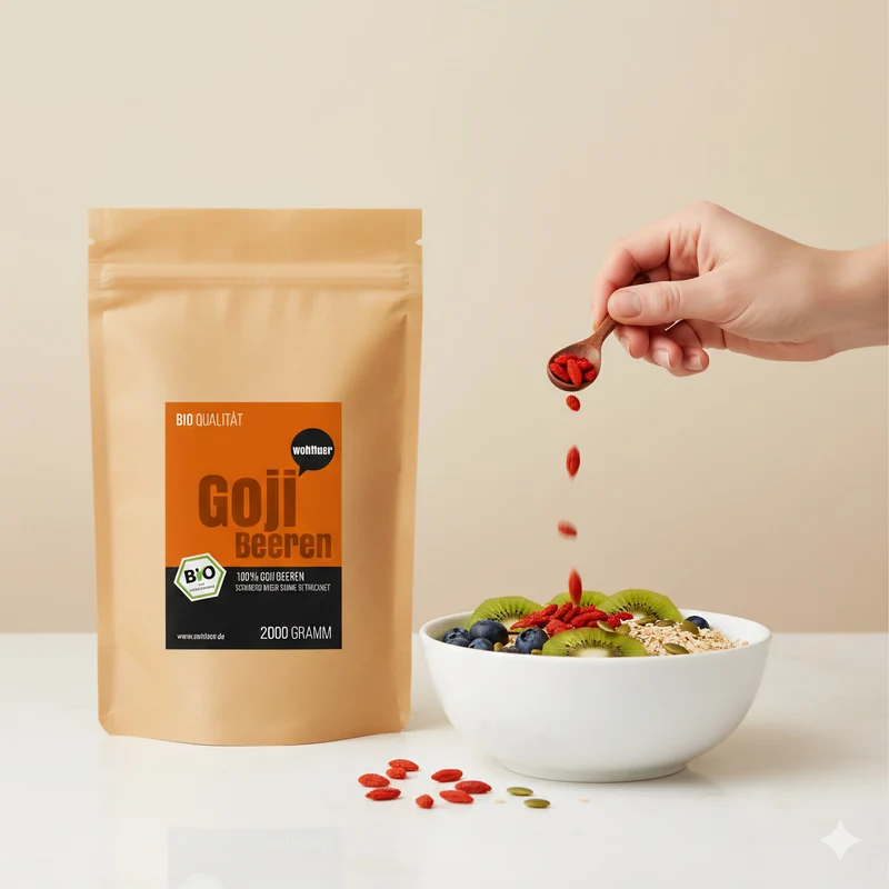 Wohltuer Bio Goji Beeren Superfood 2000g Beutel