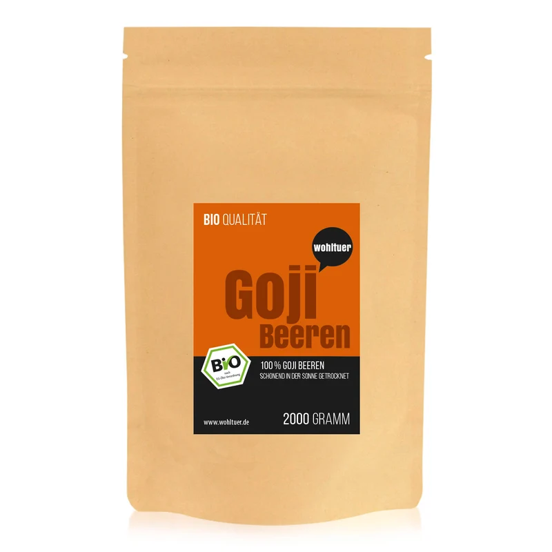 Wohltuer Bio Goji Beeren Superfood 2000g Beutel