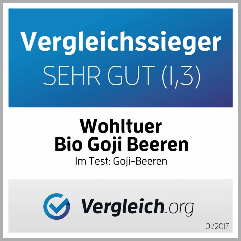 Wohltuer Bio Goji Beeren Superfood 2000g Beutel