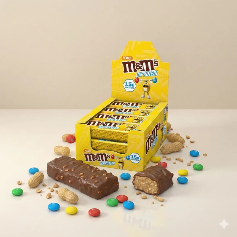 M&M's Protein Bar, Eiweißriegel - 12x 51g Riegel